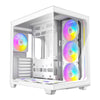 ANTEC Constellation C5 White ARGB Case, 270° Full-View Tempered Glass, Dual Chamber, Suporta sa Back-Connect Motherboard, 7 x ARGB PWM Fan na may Built-In Fan Controller, ATX, Micro-ATX, ITX