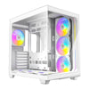 ANTEC Constellation C5 White ARGB Case, 270° Full-View Tempered Glass, Dual Chamber, Suporta sa Back-Connect Motherboard, 7 x ARGB PWM Fan na may Built-In Fan Controller, ATX, Micro-ATX, ITX