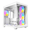 ANTEC Constellation C5 White ARGB Case, 270° Full-View Tempered Glass, Dual Chamber, Suporta sa Back-Connect Motherboard, 7 x ARGB PWM Fan na may Built-In Fan Controller, ATX, Micro-ATX, ITX