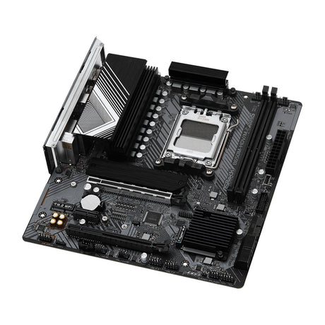 ASRock B650M-HDV/M.2 AMD AM5 Socket Motherboard, Micro-ATX, 2x DDR5 Slots, 2x M.2 Sockets, Fitted I/O Shield, 2.5GbE LAN, 1x DisplayPort / 1x HDMI Port