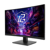 ASRock Phantom Gaming PG27QRT1B 27 Inch QHD (2560 x 1440) Curved 1500R VA Gaming Monitor, 180Hz 1ms (MPRT) Response Time, 2 x HDMI 2.0, 1 x DisplayPort 1.4, 1 x Headphone Out