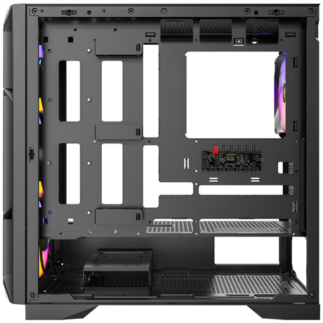 Antec AX1000 ARGB Mid-Tower Gaming PC Case, Full Mesh Front, Tempered Glass, Steel/Plastic,  4 x 120mm ARGB Fans, E-ATX, ATX/Micro-ATX/ITX Compatible