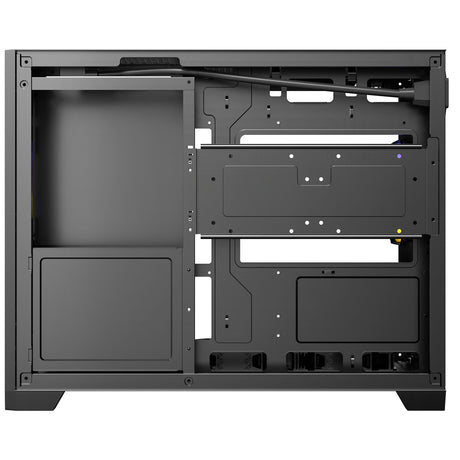 Antec FLUX M Mini Tower PC Case - Tempered Glass, Steel/Plastic, 6 PWM Fans, USB-C, Micro-ATX/ITX Compatibility