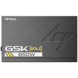 Antec GSK850 V2 850W Fully Modular ATX 3.1 Power Supply, 80 PLUS Gold, PCIe 5.1 Ready with 12V-2x6 Cable, Silent 120mm Fan, High-Performance PSU for Gaming PCs