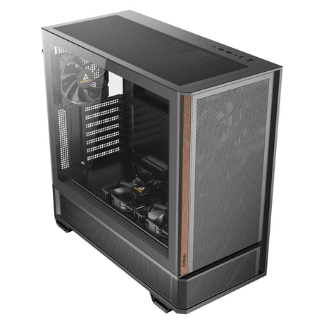 Antec P30 Air Mid-Tower ATX Gaming Case, High-Airflow Mesh Front, Support for 360 mm Radiator, Tempered Glass Side Panel, USB-C & Five Pre-Installed Fans