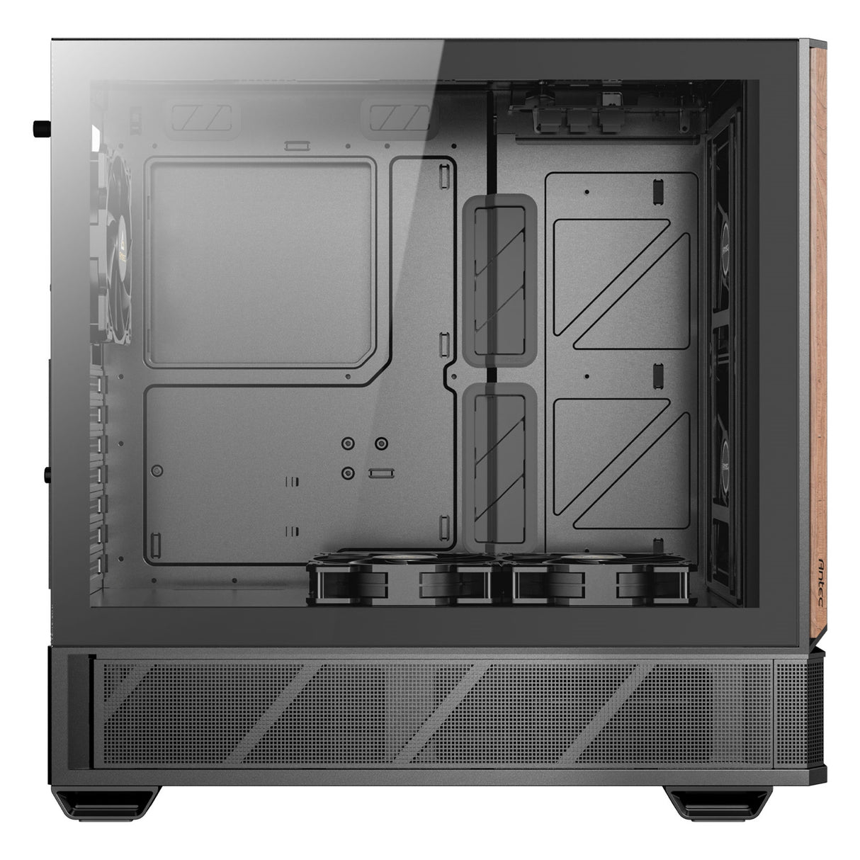 Antec P30 Air Mid-Tower ATX Gaming Case, High-Airflow Mesh Front, Support for 360 mm Radiator, Tempered Glass Side Panel, USB-C & Five Pre-Installed Fans