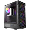 Antec VX320 ARGB Mid-Tower Gaming PC Case - May 4 x 120mm ARGB Fans na pre-installed, Tempered Glass Side Panel, High-Airflow Mesh Front - ATX/Micro-ATX/ITX