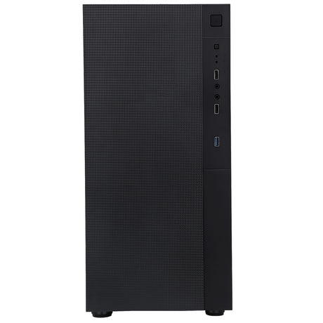 CIT Silent ES Black Mid-Tower Low Noise Computer Case with 2 x 120mm PWM Cooling Fans Included Sound Dampening Material