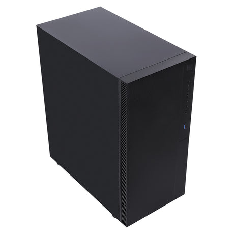 CIT Silent ES Black Mid-Tower Low Noise Computer Case with 2 x 120mm PWM Cooling Fans Included Sound Dampening Material