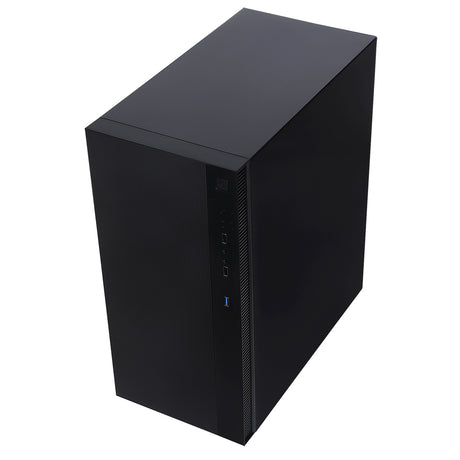 CIT Silent ES Black Mid-Tower Low Noise Computer Case with 2 x 120mm PWM Cooling Fans Included Sound Dampening Material