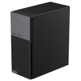 CiT Academy Mid-Tower Office PC Case With USB Type C and 80mm Rear Black Fan and 500W Power Supply Included