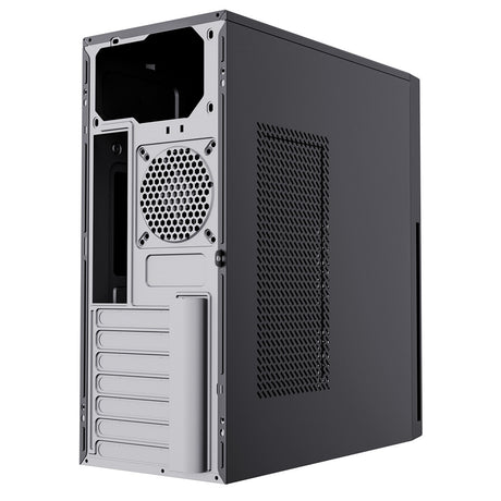CiT Academy Mid-Tower Office PC Case With USB Type C and 80mm Rear Black Fan and 500W Power Supply Included