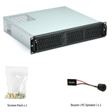Codegen 2U Rackmount 405mm Deep 3 x 80mm HDB PWM Fans Included