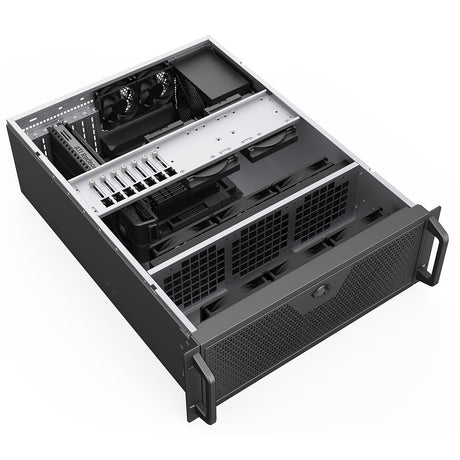 Codegen CSCG4U600GP 4U Rackmount Server Case, 600mm Deep, SSI-EEB/E-ATX/ATX/Micro-ATX Compatible, 8 PCI Expansion Slots, Dual 80mm PWM Cooling Fans, USB-C & USB 3.0