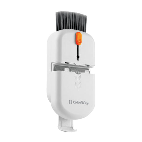 ColorWay CW-1111 10-in-1 Electronics Cleaning Kit Designed For Safely Cleaning Headphones, Keyboards, Screens and Cameras. Includes A Retractable Brush, Flocked Sponge, Microfiber Wipes, Screen Cleaner Spray, Key Remover, In A Compact Case Featuring A Pho