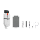 ColorWay CW-1111 10-in-1 Electronics Cleaning Kit Designed For Safely Cleaning Headphones, Keyboards, Screens and Cameras. Includes A Retractable Brush, Flocked Sponge, Microfiber Wipes, Screen Cleaner Spray, Key Remover, In A Compact Case Featuring A Pho