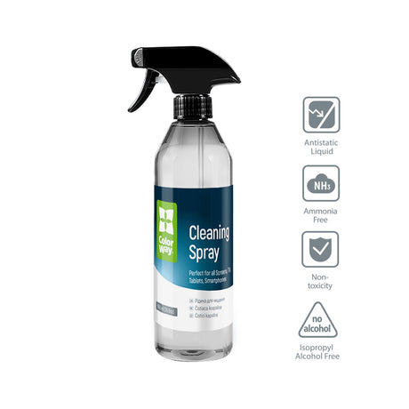ColorWay Large Electronics Kit Includes 550ml Cleaning Liquid,  1 x Microfiber Cloth & 1 x Glass Cloth