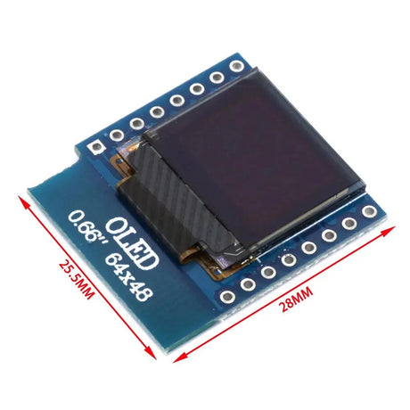 D1 Mini 0.66" OLED Display Module
