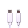 Data Cable, USB 2.0 Type-C (M) to Apple Lightning (M), 2m, White, MFI Certified, 9V 2.2A Charging Power, White PVC Jacket, OEM Polybag Packaging