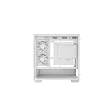 DeepCool CG380 3F Micro-ATX Gaming Case White Panoramic Tempered Glass Side Panel, Mesh Airflow Front, 3 Pre-Installed ARGB Fans, USB-C & USB-A Front I/O, Spacious SFF/mATX/ITX Build Support