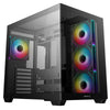 DeepCool CG530 4F Mid-Tower Case na may Tempered Glass Panels, 4 Pre-Installed ARGB Fans, at Optimal Airflow Support, Itim