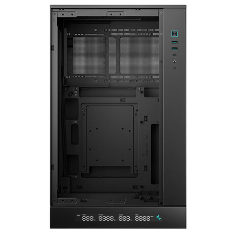 DeepCool CH270 Digital Micro-ATX Case, Mini-Tower PC Case with Tempered Glass Side Panel, USB-C Port, High Airflow Support for 360mm Radiator, ATX PSU, Black