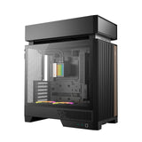 DeepCool CL6600 ARGB Modular Split-Chamber Mid-Tower ATX Case, Tempered Glass Panels,  Pre-installed 360mm ARGB Liquid Cooler, 2 x FL12R  SE ARGB Fans, USB 3.0, Mini-ITX/Mico-ATX/ATX, Black