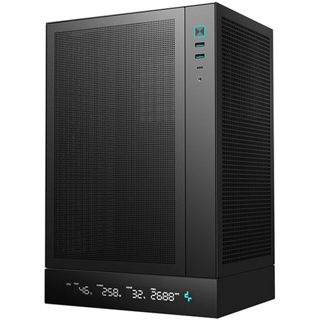 Deepcool CH170 Digital Mini-ITX Case - High Airflow, Supports Water Cooling, Ultra-Quiet Operation, Compact Design for Efficient Space Management