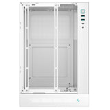 Deepcool CH170 Digital White Mini-ITX Case - High Airflow, Supports Water Cooling, Ultra-Quiet Operation, Compact Design for Efficient Space Management