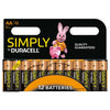 Duracell Simply Alkaline Pack ng 12 AA Batteries