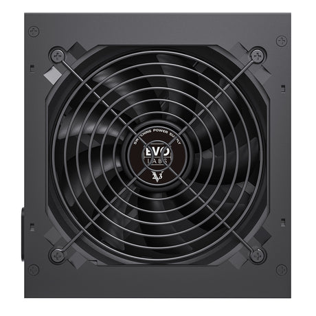 EVO LABS BR750-12BL 750W PSU,120mm Black Silent Fan with Improved Ventilation, Non Modular, High-Efficiency, PFC Certified, CE Compliant, Retail Packaged