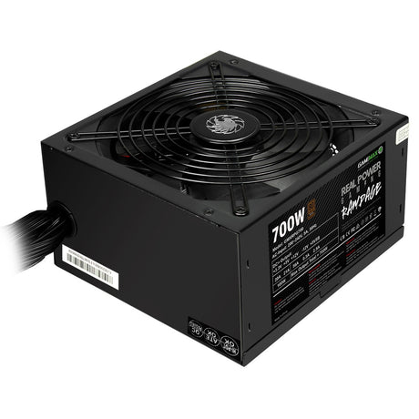 GAMEMAX RPG Rampage 700W PSU, 140mm Ultra Silent Fan, 80 PLUS Bronze, Non Modular, Flat Black Cables, Japanese TK Main Capacitor Fitted