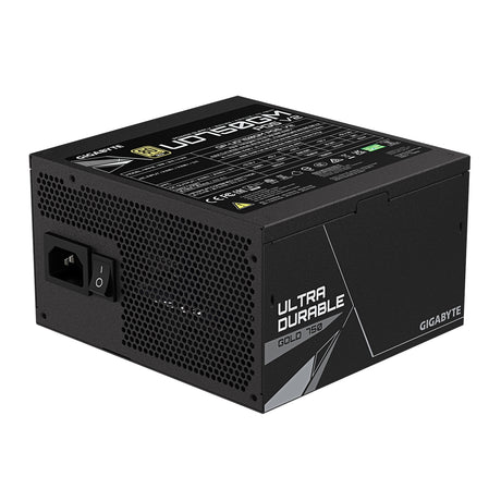 GIGABYTE GP-UD750GM 750W V2, 80 Plus Gold Certified Fully Modular Power Supply, PCIe Gen 5.1, 80 PLUS Gold, Fully Modular Design, 120mm Fan, ATX 3.1 compatible, UK Plug