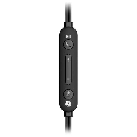 Genius HS-220U-C Copilot AI Ultra Lightweight Headset with Mic, USB-C Connection, Plug and Play, Adjustable Headband and microphone with In-line Volume Control, Black