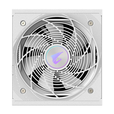 Gigabyte AORUS ELITE ICE 850W White PSU - Fully Modular, 80 PLUS Platinum, ATX 3.1, PCIe 5.0 Ready, 12VHPWR, Silent 120mm FDB Fan, 10-Year Warranty