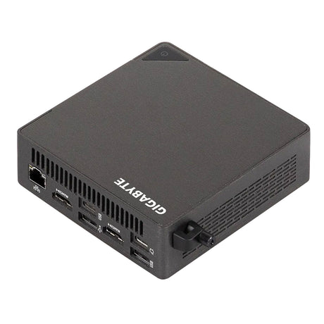 Gigabyte BRIX (GB-BRU5-225H) Barebone Kit, Intel Core Ultra 5 225H 14 Core CPU, 2 x DDR5 SO-DIMM Slots, 2 x M.2 2280 Slots, 1 x M.2 E Key 2230 Wi-Fi & BT slot (Wi-Fi 7 RTL8922AE)