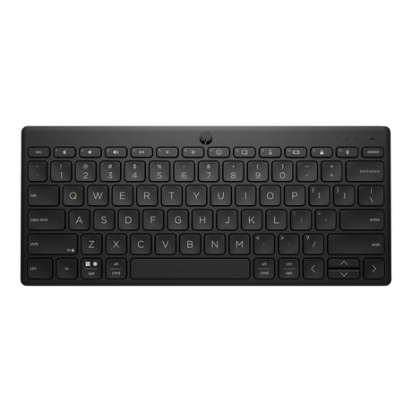 HP 355 Compact Multi-Device Keyboard, Bluetooth Wireless, Pair up to 3 Devices, Up To 2 Year Battery Life, Qwerty UK English Layout, Black