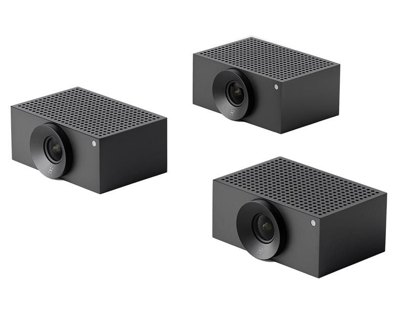 Huddly Crew - AI-directed multi-camera system. 3 x L1 cameras with wall mounts
