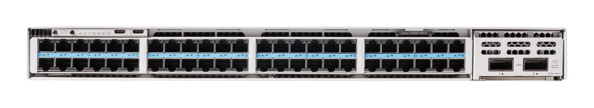 Cisco C9350-48TX provides 48 ports, 60W UPOE (IEEE 802.3bt Type 3), 10M/100M/1G/2.5G/5G/10G