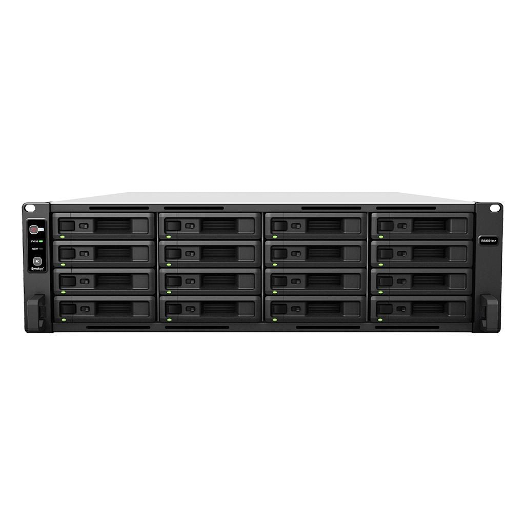 Synology 192TB, Intel Xeon D-1541, 16 GB DDR4 ECC UDIMM, 3U, 2 x USB 3.2 Gen 1, 2 x Expansion, 4 x 1GbE RJ-45, 2 x 10GbE RJ-45