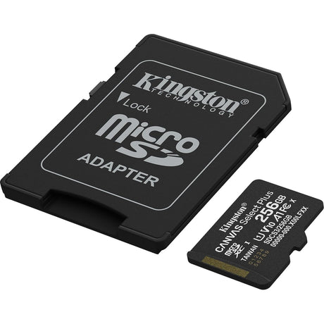 Kingston Canvas Select Plus 256GB Micro SD Claad 10 UHS-I Flash Card, Lifetime Warranty