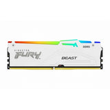 Kingston FURY Beast KF560C36BWE2AK2-32 32GB (2x 16GB) DIMM System Memory, 6000MHz, DDR5, CL36, White, RGB, Intel XMP, AMD EXPO