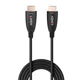 Lindy 38510 10m HDMI (M) 2.1 Anthra Line 7680x4320@60Hz / 3840x2160@120Hz Fibre Optic Hybrid Cable - Black