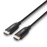 Lindy 38510 10m HDMI (M) 2.1 Anthra Line 7680x4320@60Hz / 3840x2160@120Hz Fibre Optic Hybrid Cable - Black