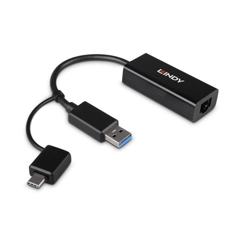 Lindy USB 3.2 Gen 1 Gigabit Ethernet Converter, Bus-Powered, No External Power Supply Required