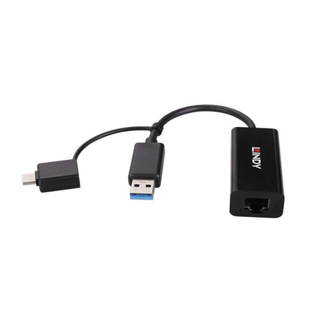 Lindy USB 3.2 Gen 1 Gigabit Ethernet Converter, Bus-Powered, No External Power Supply Required