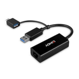 Lindy USB 3.2 Gen 1 Gigabit Ethernet Converter, Bus-Powered, No External Power Supply Required