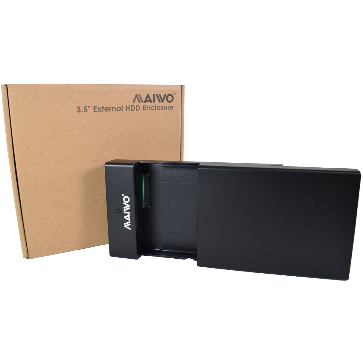 Maiwo USB 3.0 3.5" External Hard Drive Enclosure with Power Adapter