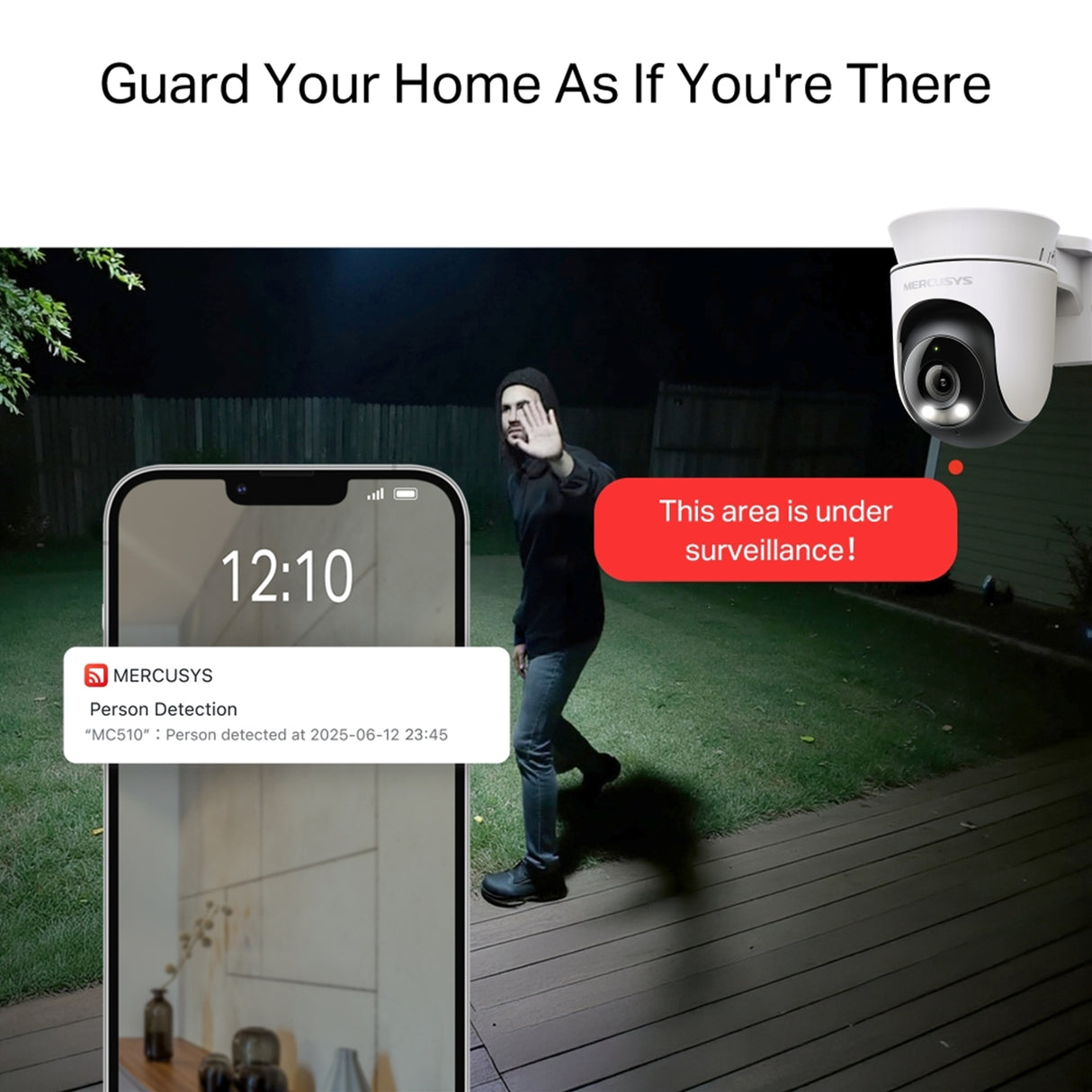 Mercusys MC510 Pan/Tilt Home Security WiFi Camera