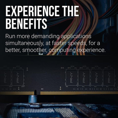 PNY Performance MD8GSD43200-SI 8GB (1x 8GB) DIMM System Memory, 3200MHz, DDR4, CL22 - Bulk